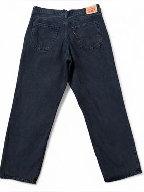 Levis 94 baggy black womens straight leg jeans